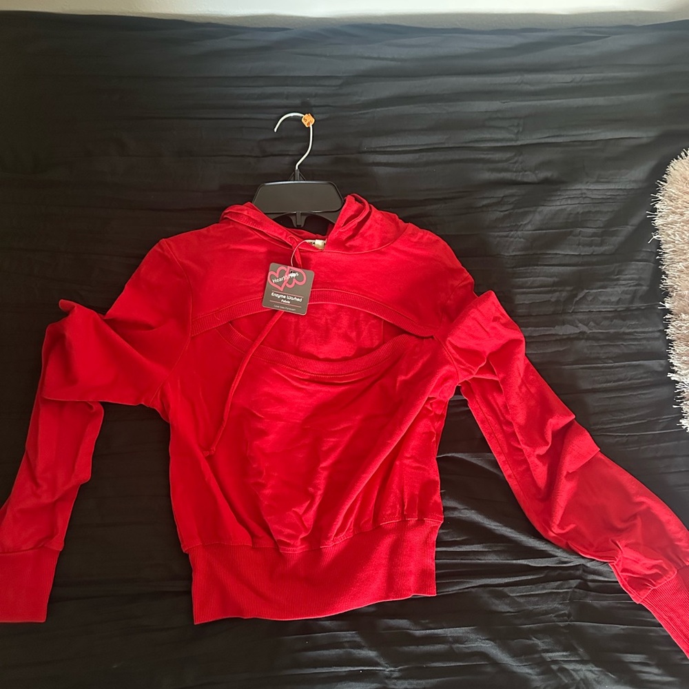 Heart Hips Bold Red Top